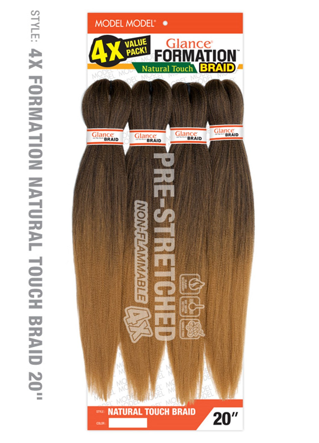 4X FORMATION NATURAL TOUCH BRAID 20
